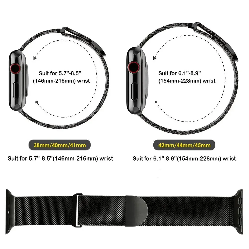 Elegant Milanese Magnetic Metal Wristband