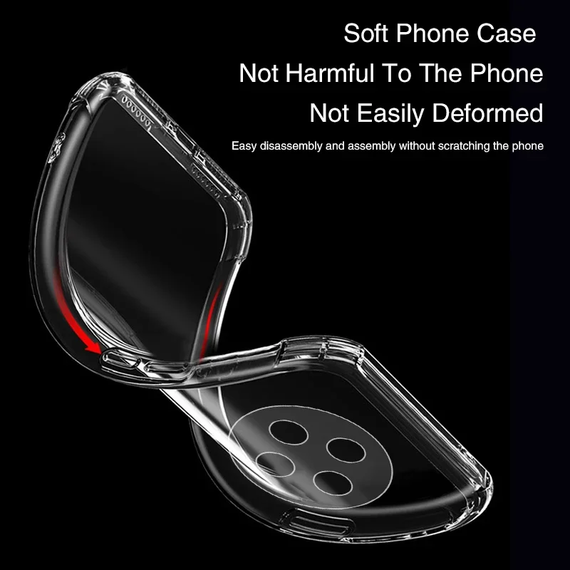 Transparent Anti-Drop Air Bag Phone Case with Soft TPU Bumper and Lens Protection
