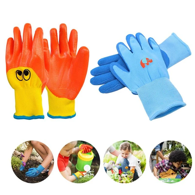 Gants de protection imperméables pour enfants, jardinage