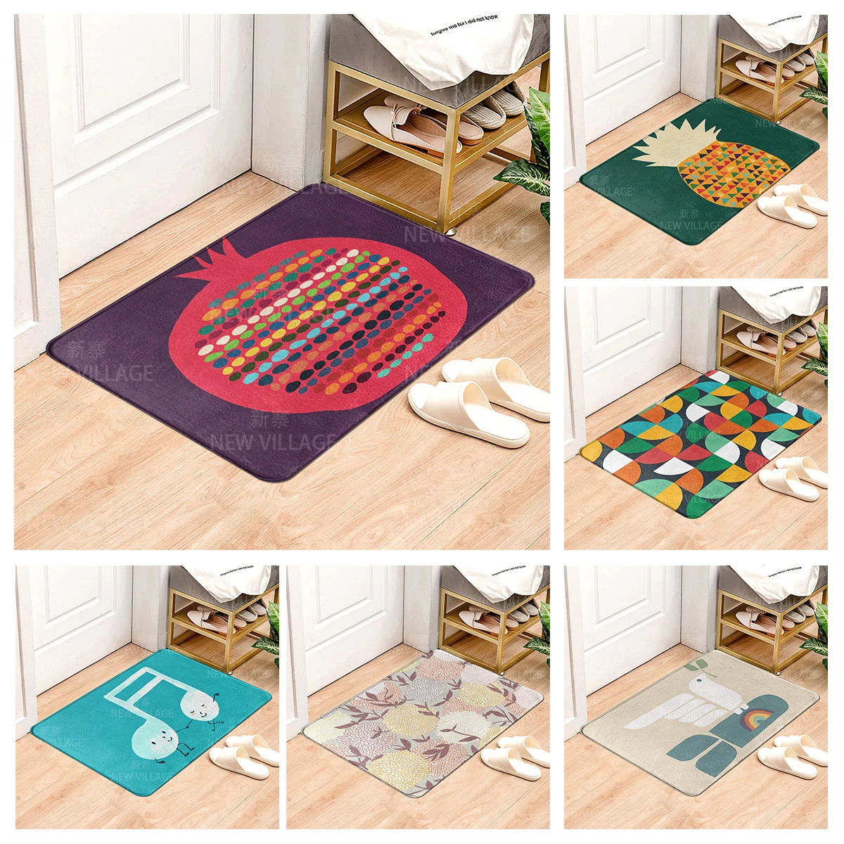 

House carpet letter series Home doormat entrance Room Bathmat Footmat bathroom non-slip mat Kitchen water absorption mat