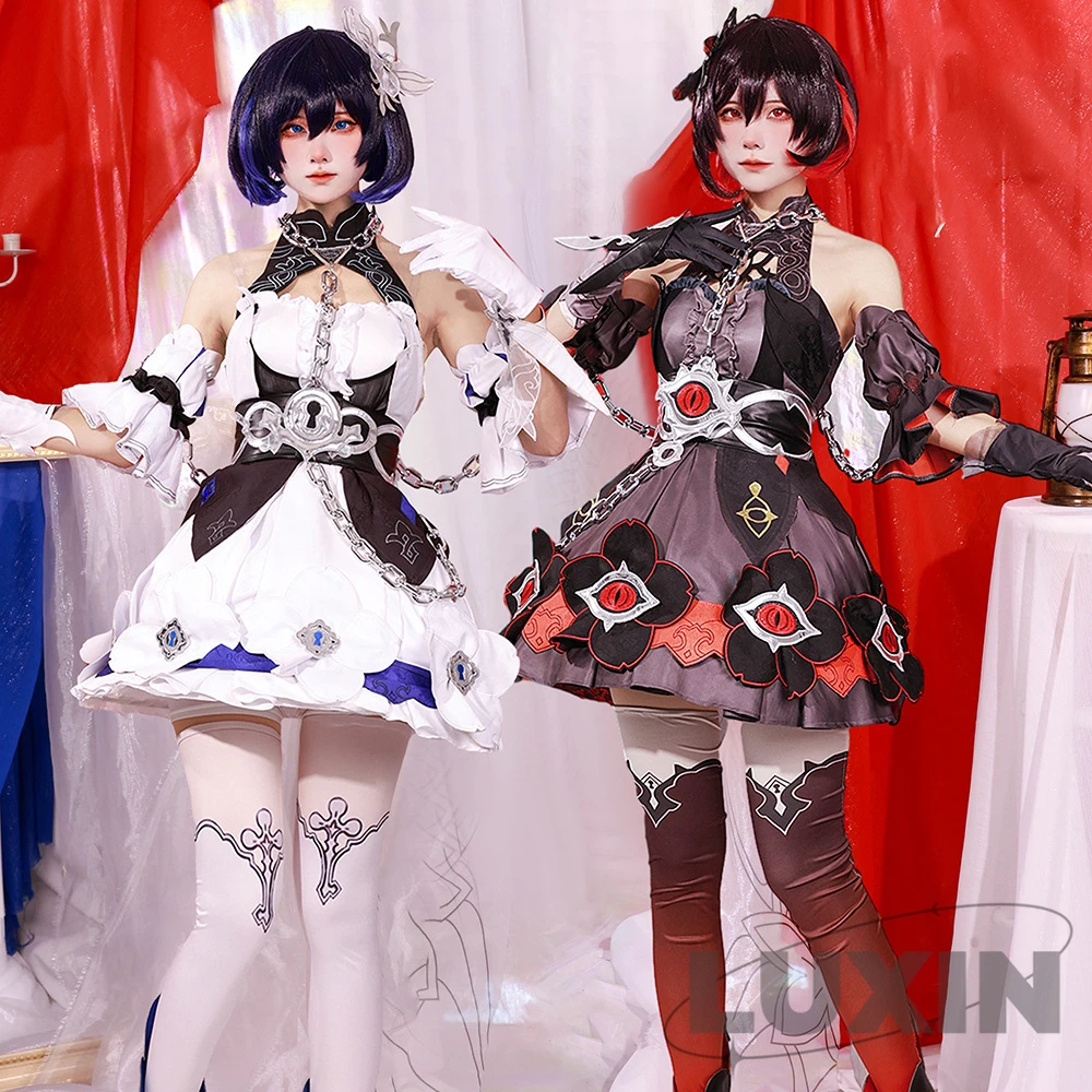 

Seele Vollerei Косплей Honkai Impact 3rd женское черное сексуальное платье костюм на Хэллоуин для женщин Seele Vollerei наряды