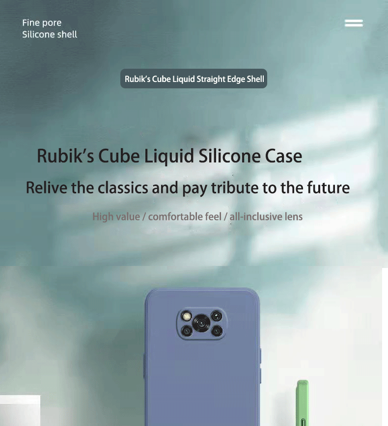 For Poco X3 Pro Original Square Fashion Phone Case For Poco X4 Pro X3 F3 Brand New Liquid Silicone Phone Case For Men And Women best iphone 12 pro case