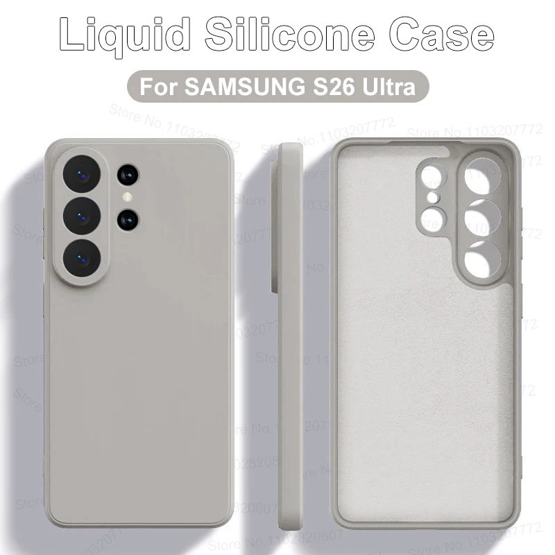 Liquid Silicone Shockproof Phone Case - Soft Cover & Protective Bumper