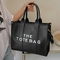 The tote bag For Women Crossbody Female Handbag New Solid Words Lette Leisure Large Bag,Luxury Fashion bag,designer bag for PU - Image 3