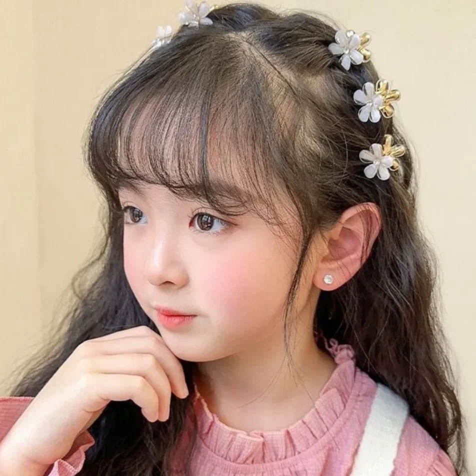 4PCS Nette Mini Blume Haarspange Krallen Frauen Mädchen Bunte Blumen Haarnadeln Süße Kleine Kopfschmuck Barrettes Zubehör Großhandel – Detail 8