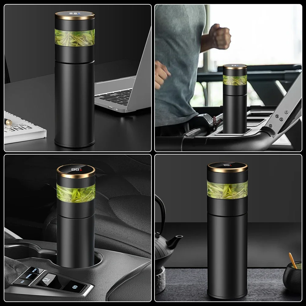 316 Stainless Steel Smart Thermos with Temperature...