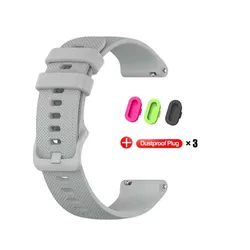 Versatile Silicone Watch Strap - Available in 18mm, 20mm, 22mm Sizes - 22mm (Grey)