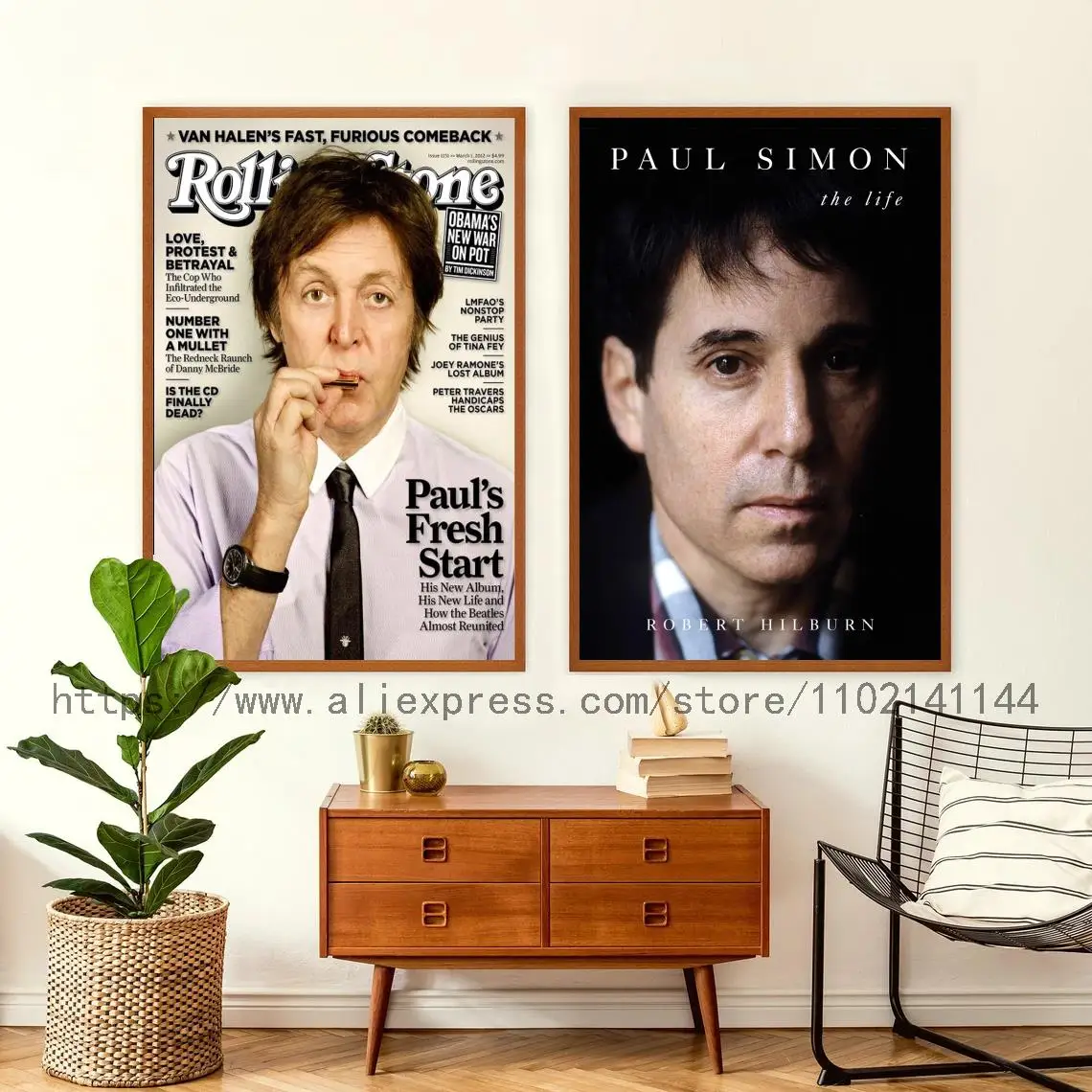 

Paul Simon Singer Decoration Art Poster Wall Art Personalized Gift Modern Family bedroom Decor Canvas Posters