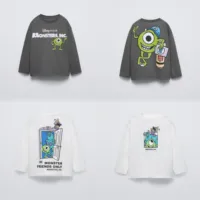 Cute Printing T-shirt Boys Casual Loose Simple Crewneck Base Shirt Pullover Tops Children Costume New Fashion All-match Tees 1