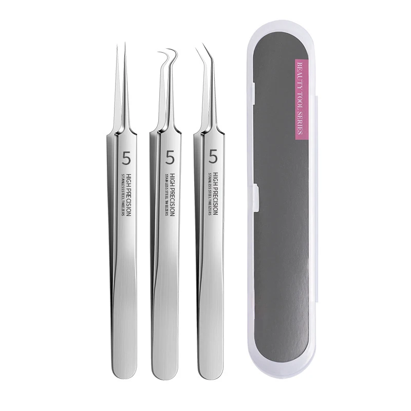 German Ultra-fine No. 5 Cell Pimple Blackhead Clip Tweezers Beauty Salon Special Scraping Closing Artifact Acne Needle Tool set tweezer tool,pimples blackhead tweezers,blackhead clip tweezers,cosmetic tool