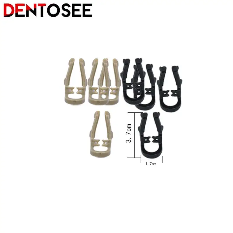 Dentale Distale Prepolare Gomma DamClamp Diga Dentale Morsetto Barriera In Gomma Clip Morsetto In Resina Lungo Corto Odontoiatria Strumenti Di Riparazione Dei Denti - Foto 12