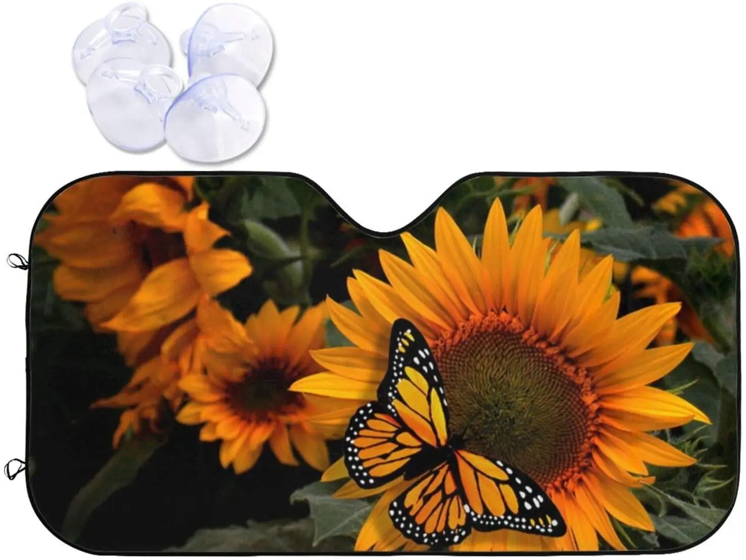 

TumzfhQ Car Windshield Sun Shade Car Sunshade Keep Your Vehicle Cool UV Sun and Heat Reflector 55 x 30 inch