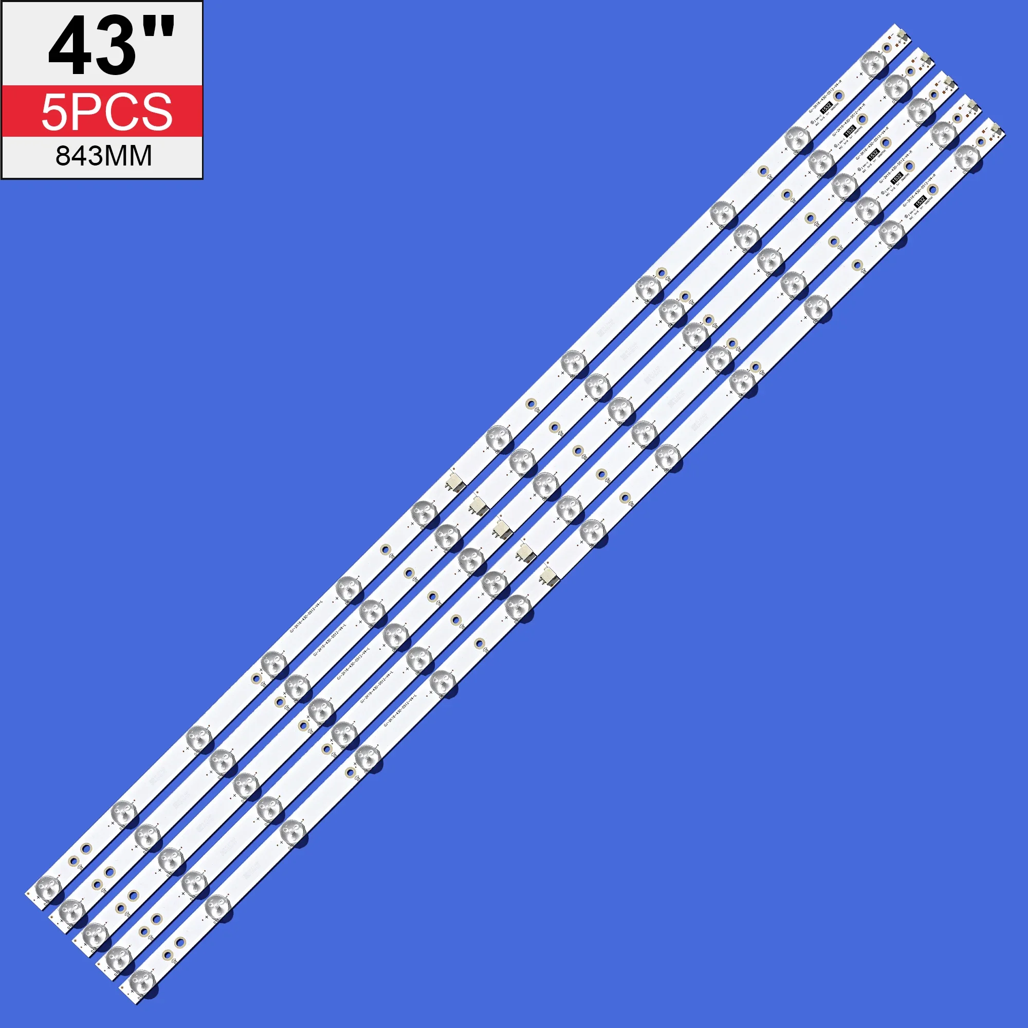 

LED Backlight 12 Lamp strip For Phi lips 43"TV LB43014 V0_00 TPT430U3 EQLSJA.G 43PUS6501 43PUS6101 43PUS6201 43PUS7202 43PUH6101