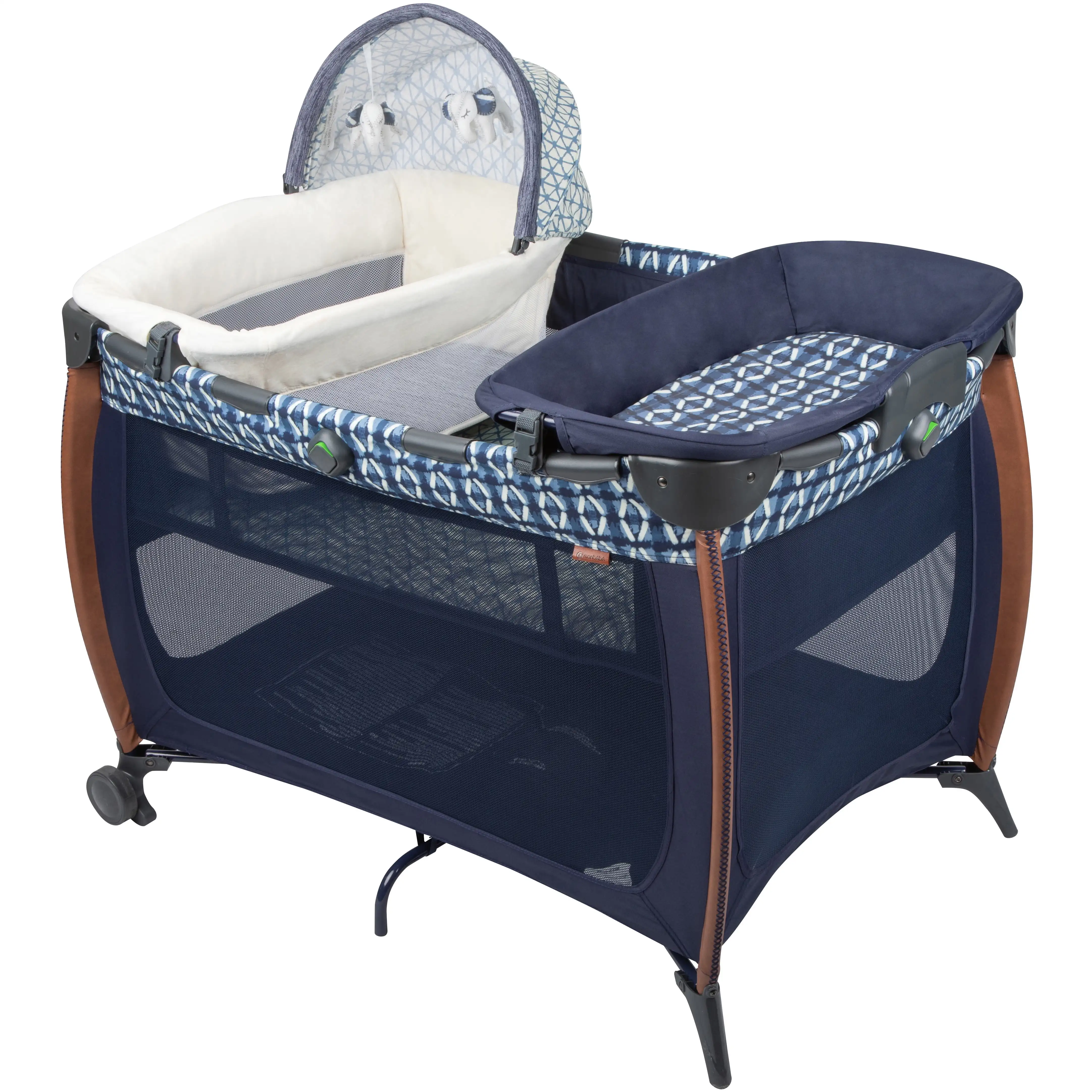 

Monbebe Flex Deluxe Portable Baby Playard with Bassinet and Changer, Boho