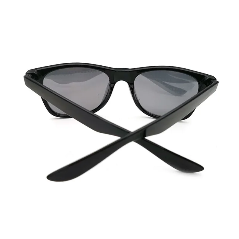 3D Prism Effect Diffraction Glasses Women Sunglasses Rectangle Rainbow Kaleidoscope Festival Style Rave Eyewear Clear/Gray lens 4