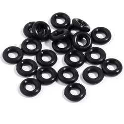 100pcs Colorful Silicone Positioning Beads for DIY Jewelry and Accessories (Black 7mm)