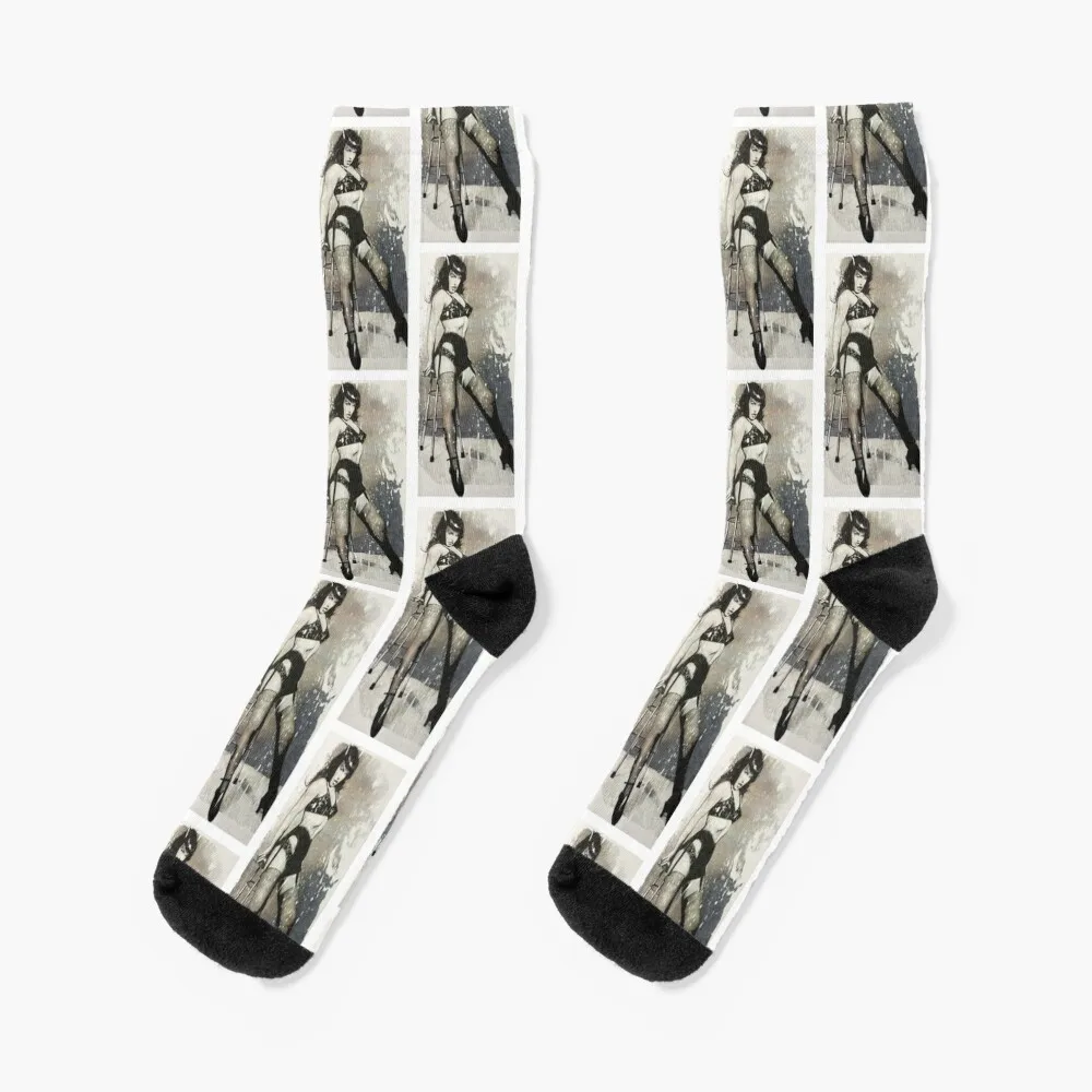 login page Bettie Page Socks Compression stockings Sports socks Socks with print hiphop Socks Men's Women's