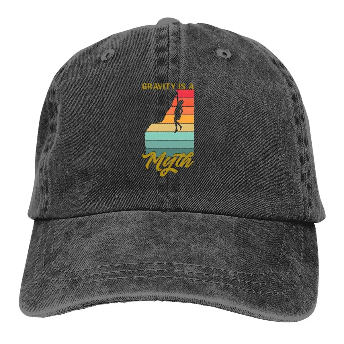 

Summer Cap Sun Visor Gravity Is A Myth Rock Climbing Sunset Hip Hop Caps Mountain Climber Cowboy Hat Peaked Trucker Dad Hats