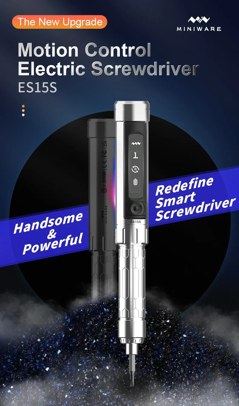 Screwdriver Smart Mini Es121 Electric Screwdriver Miniware Es15
