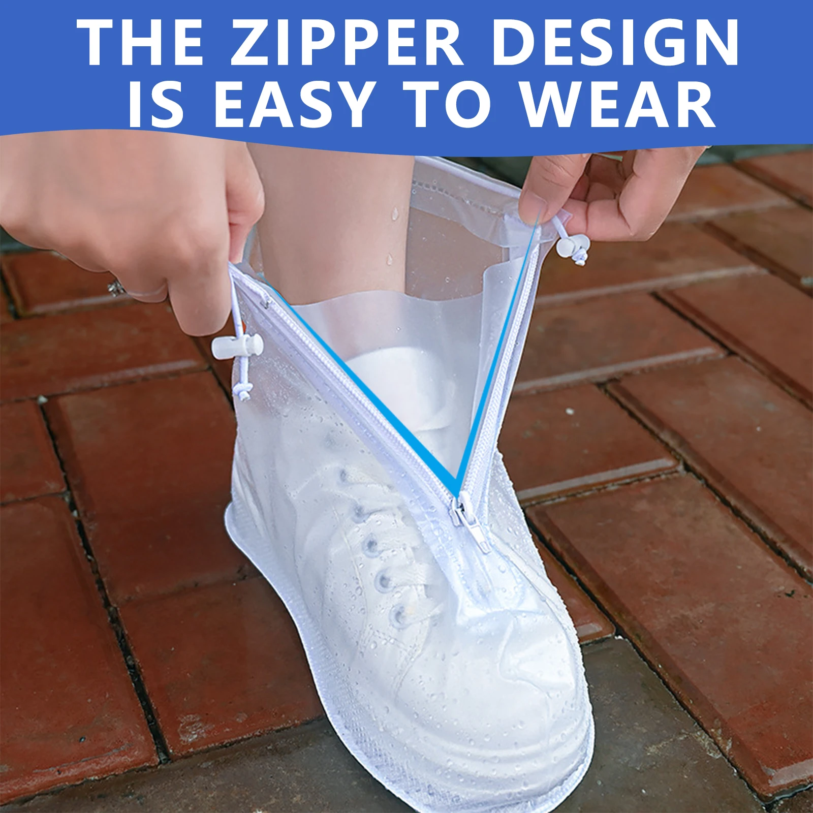 Waterproof Silicone Reusable Non-Slip Wear-Resistant Rain Shoe Covers Protector for Outdoor Rainy Day silicone shoe covers rain shoe covers rain shoe protector shoe covers