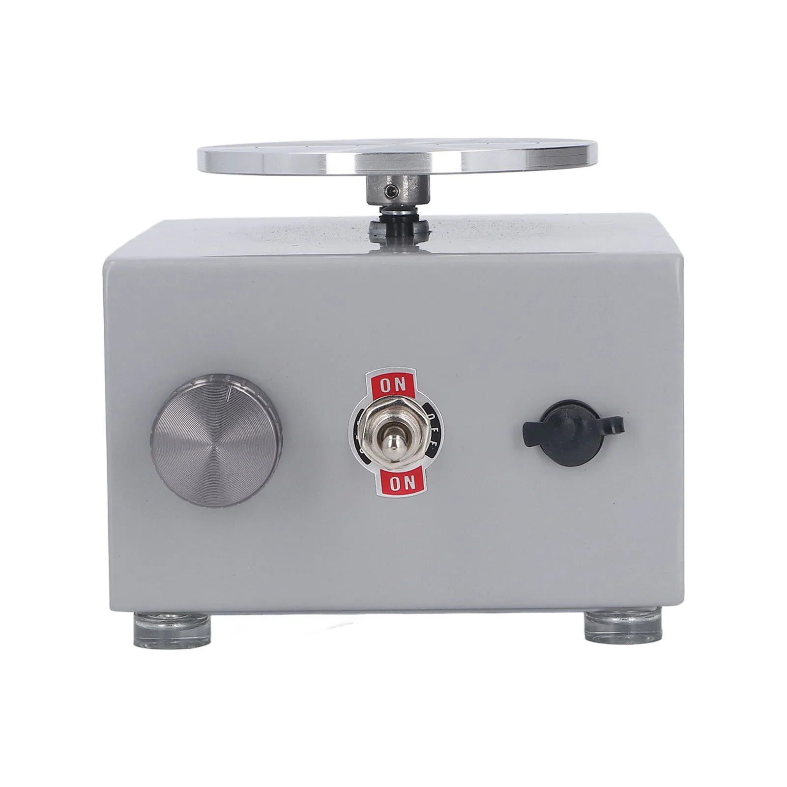 Small Pottery Wheel Compact Structure 2000 RPM Alloy Plastic Gray Rust Proof Turntable Pottery Wheel with Water Basin for Parent