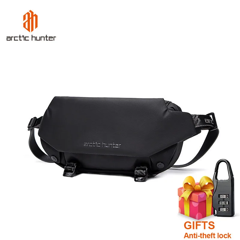 ARCTIC HUNTER YB00047 Casual Shoulder Bag Men Crossbody Bag Men Lightweight Waterproof Strap Chest Bag Boy Daily Travel Bag
