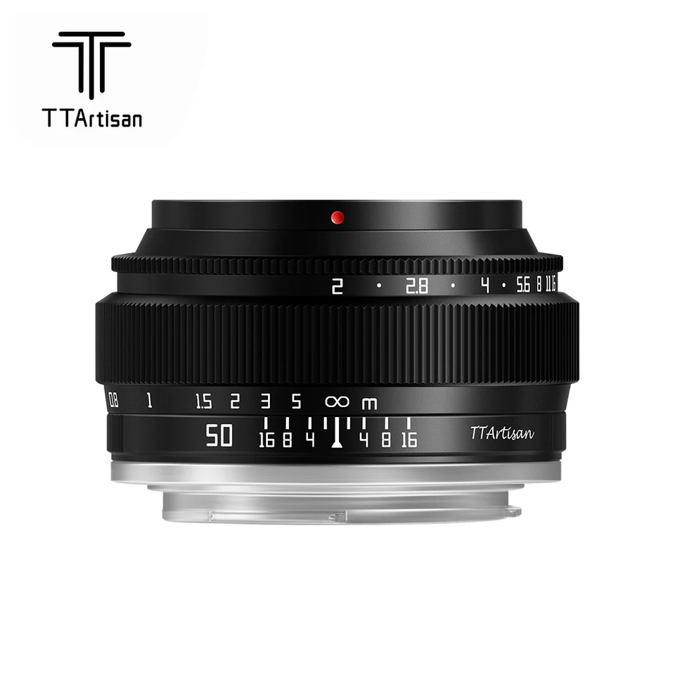 TTArtisan 50mm F2 풀프레임 수동 초점 프라임 인물 렌즈 ( E, 니콘 Z, 후지 X, 라이카, 시그마 L 마운트, ZVE10, A7C, Z6, Z7, XM5 호환)