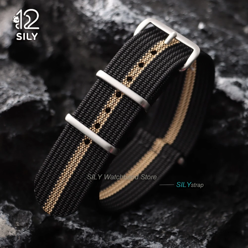 Military Nylon Watch Band - Universal Ribbed Weave Strap