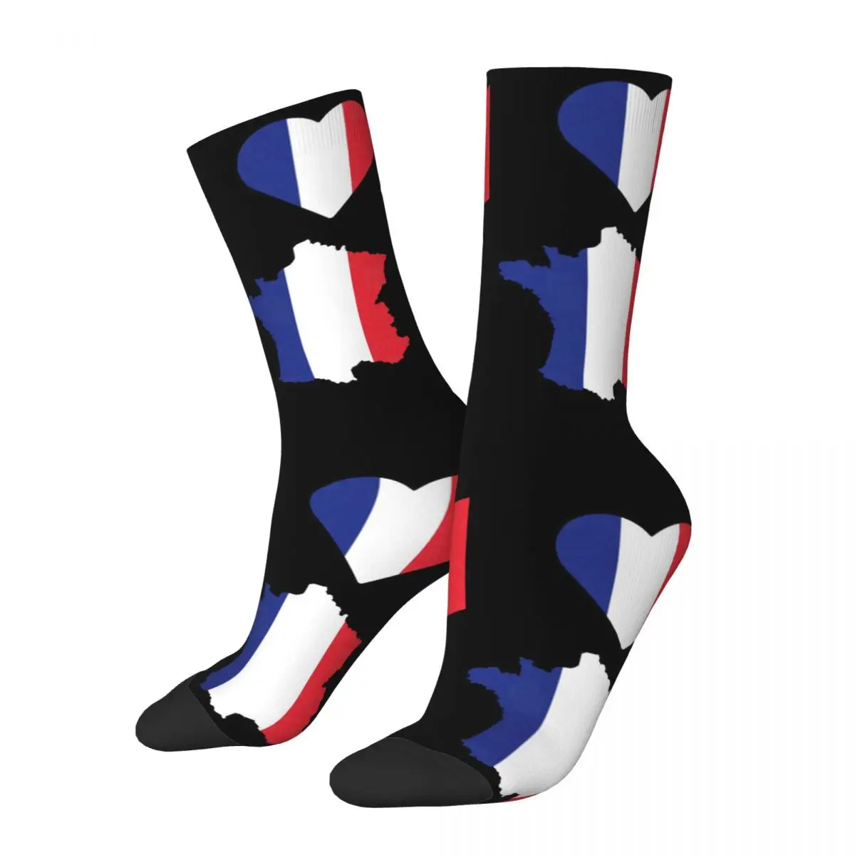 

French Flag Logo Unisex Socks Outdoor 3D Print Happy Socks Street Style Crazy Sock