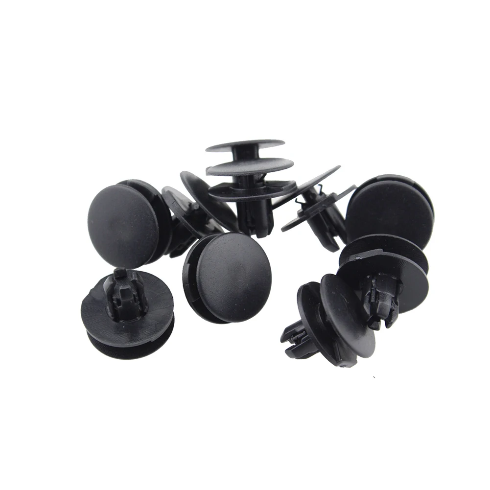 

100Pcs Fender Push Type Retainer Clips For Honda For Acura 91501-TRO-003 Black Plasitc Car Fender Fixing Clip Accessories