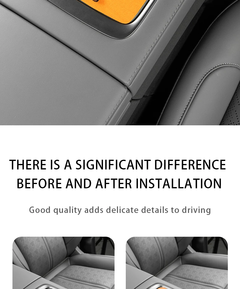 For ZEEKR 7X Suede stickers on the center console panel Scratch-resistant and di