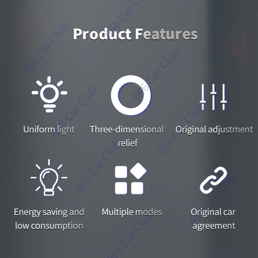 메르세데스 벤츠 2022 C 클래스 W206 C300 차량용 4D 트위터 스피커, RGB LED 앰비언트 라이트, 3D 회전 고음 경적 개조, 64 색