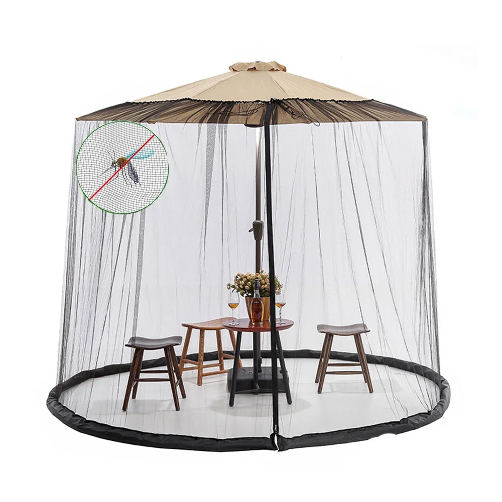 

New Weighted Zipper Mosquito Net Garden Sunshade Mosquito Net Fly Insect Isolation Invisible Mesh For Outdoor Gazebo Accessories
