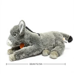 Giant Soft & Fluffy Donkey Plush Pillow - Cute Long - Legged Kids' Gift (Small)