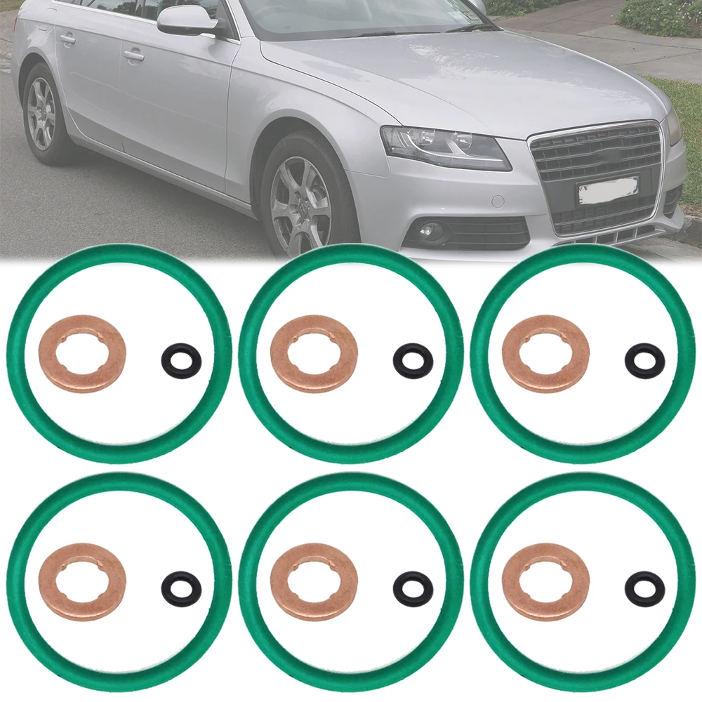 Injector Repair Kits for Aud A4 B8 Fuel Injector Nozzle 6 Set