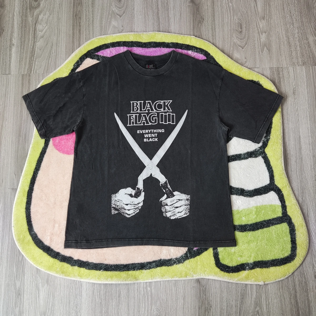 Vintage Washed Old Oversize Tee Cotton Tops for Men Punk Rock Band Loose Casual Streetwear HipHop