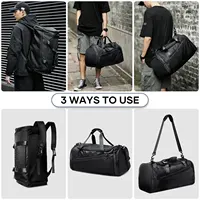 VEKROS-Sac de dehors observateur et Pliable pour Homme et Femme, Accessoire de Voyage avec Compartiment à Chaussures, 40L 5