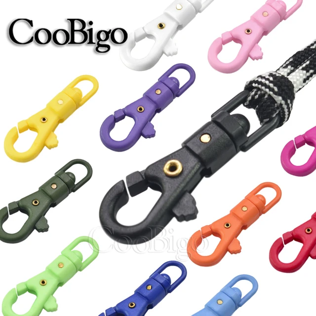 10pcs Swivel Clasps Lanyard Snap Hooks Multicolor Key Chain Clip Hooks Lobster  Claw Clasps for Keychains Jewelry DIY Crafts - AliExpress