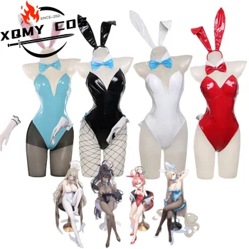 XQGame Blu Archivio L'animazione Kakudate Karin Ichinose Asuna Mikamo Neru Costume Cosplay Parrucca PU Tute Bunny Girl Sexy Sui