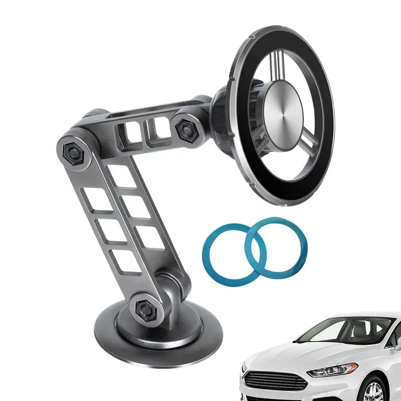 

Magnetic Phone Holder 360 Rotating Foldable Car Phone Holder Adjustable Automobile Phone Stand Hands-Free For All Smartphones