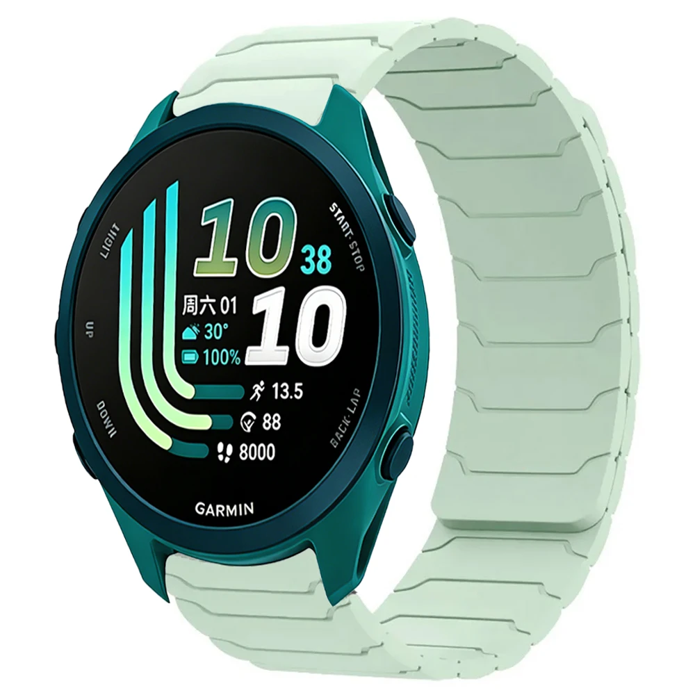 Versatile Magnetic Silicone Strap Bracelet, 20mm/22mm