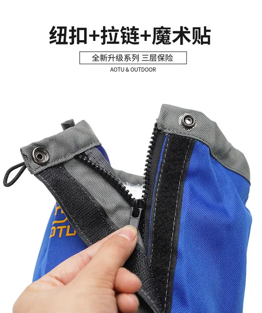 Copriscarpe Impermeabili Per Outdoor - Unisex, Nero, Anti-Sabbia E Neve, Per Escursionismo, Alpinismo, Sci