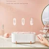 Desktop Cosmetics Storage Box Dust-proof Makeup Organizer For Cotton Pads Swabs Beauty Egg Holder Bathroom Jewelry Organizer 3