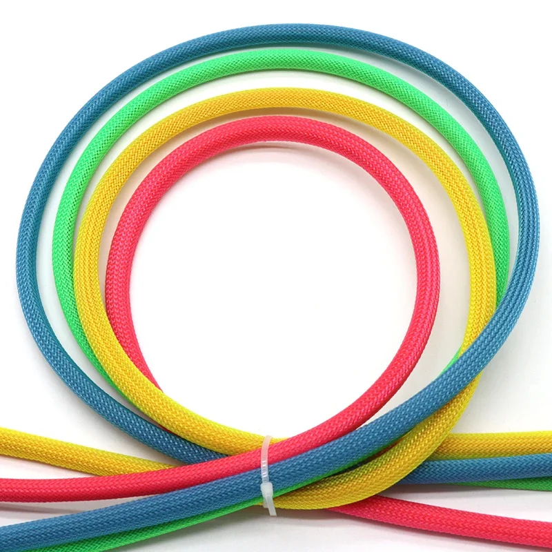 PET Braided Wire Sleeve 1/5/10M 2 4 6 8 10 12 16 20 25 30 40mm Tight High Density Insulated Cable Protection Expandable UV
