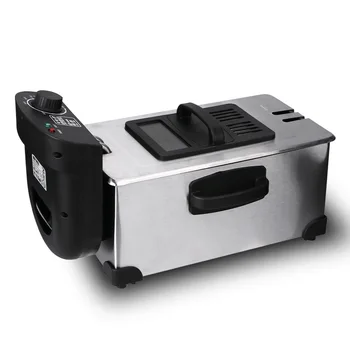 110V220V Electric Deep Fryer 2.5L French Frie Machine Oil Hot Pot Fried Chicken Grill Adjustable Thermostat Oven 1