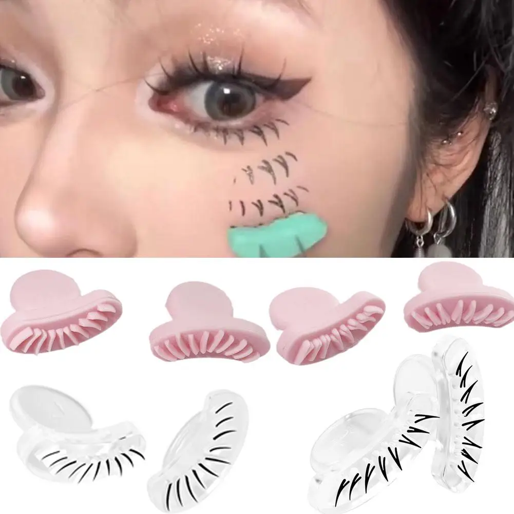 

DIY Lower Eyelash Seal Lash Extension Stamps Silicone Makeup Tool For Beginner Convenient Natural Simulation Mascara Sticke T6U6
