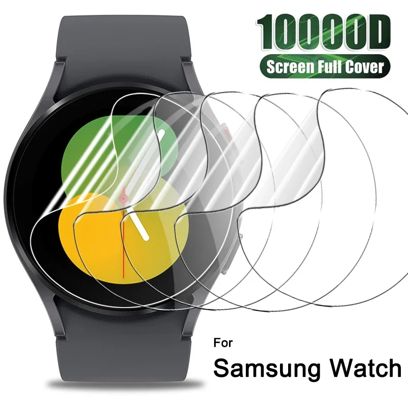 

1-5PCS Full Screen Protector for Samsung Galaxy Watch6 5 4 40/44mm Hydrogel Film Protective Cover for Watch Classic 43mm 47mm