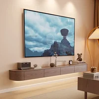 Solid Wood Suspended TV Stands Creative Wall-mounted Storage TV Cabinet Living Room Furniture Home Designer Center Table h