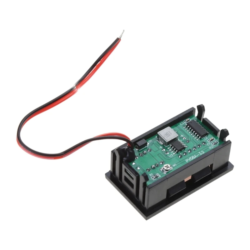 Digital Display Voltmeter with Dual USB Charger