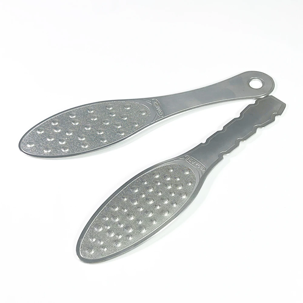 Foot File Callus Remover Super Thin Foot Scrubber Stainless Double Sided Pedicure Rasp for Cracked Heel and Dead Skin foot file,foot care tool,foot exfoliating scrubber,foot exfoliating file